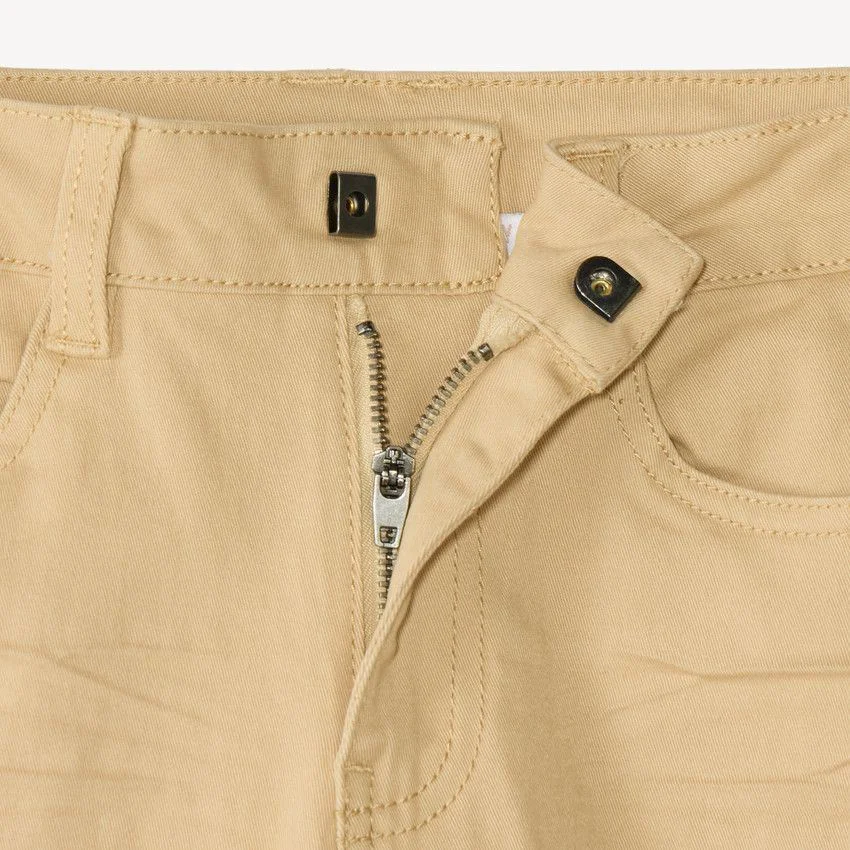 Orchestra Pantaloni slim din twill Beige foto