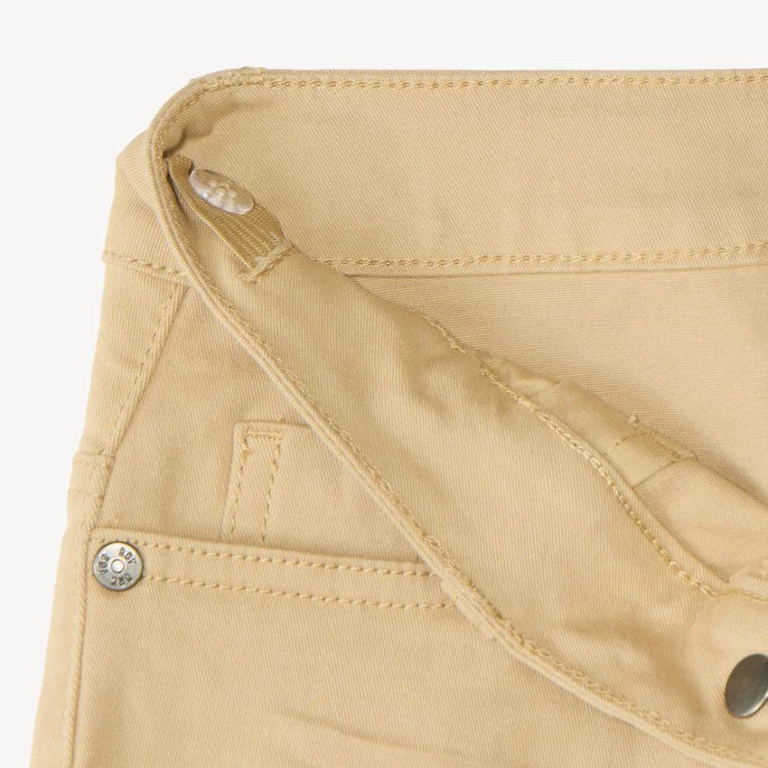 Orchestra Pantaloni slim din twill Beige foto