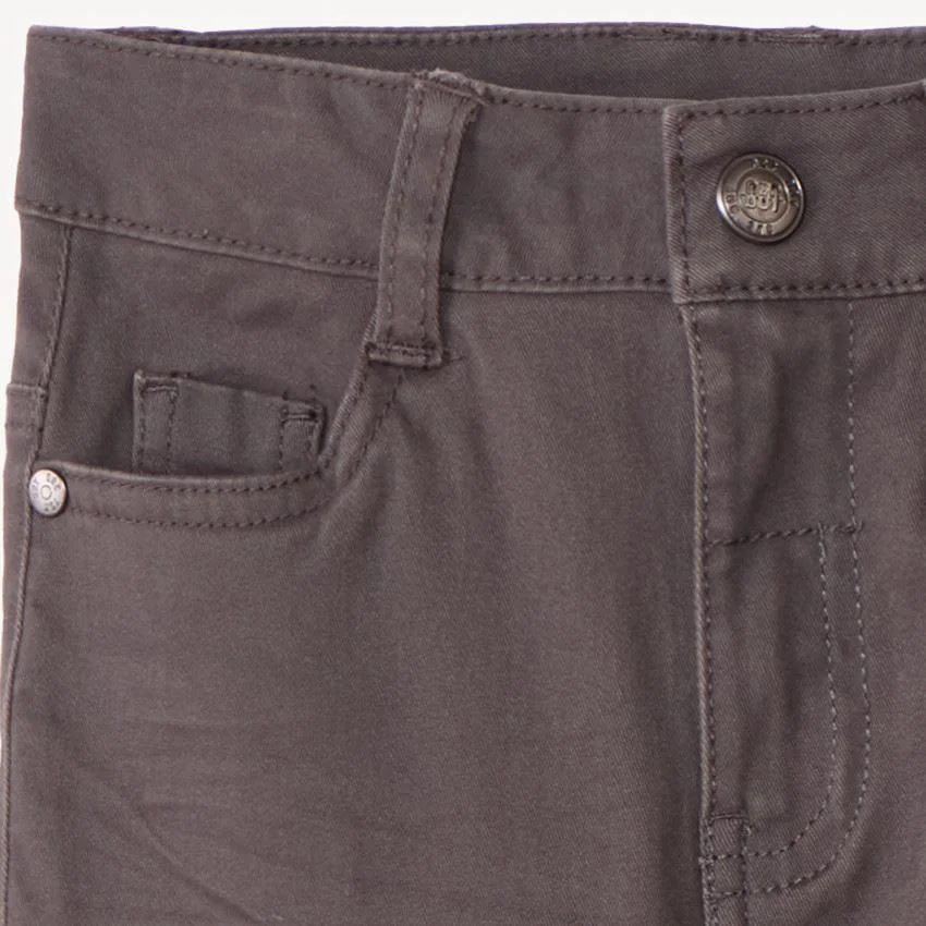 Orchestra Pantaloni slim din twill Grey foto