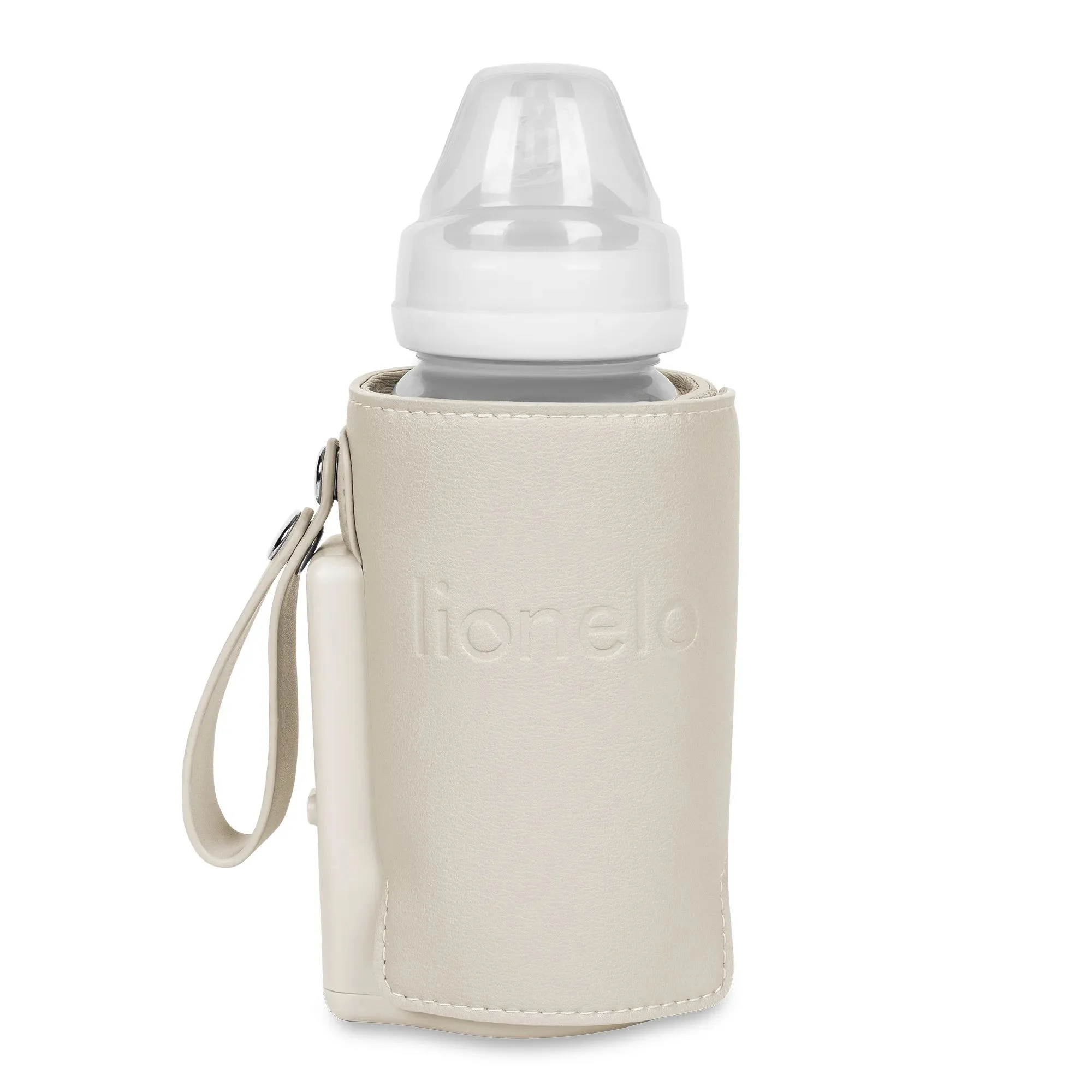 Incalzitor portabil pentru biberoane Lionelo Thermup Go Plus Beige Calm foto