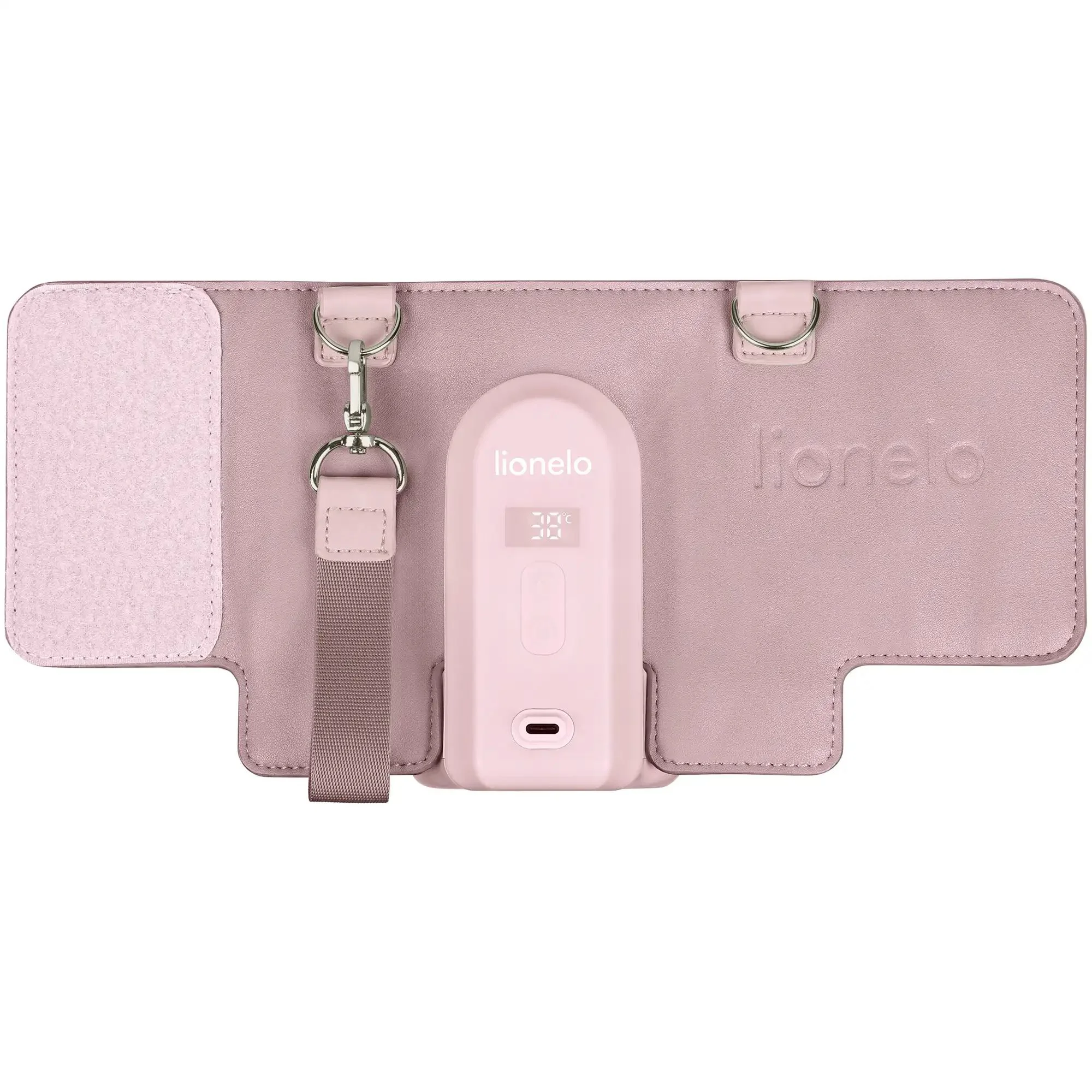 Incalzitor portabil pentru biberoane Lionelo Thermup Go Evo Pink Mist foto