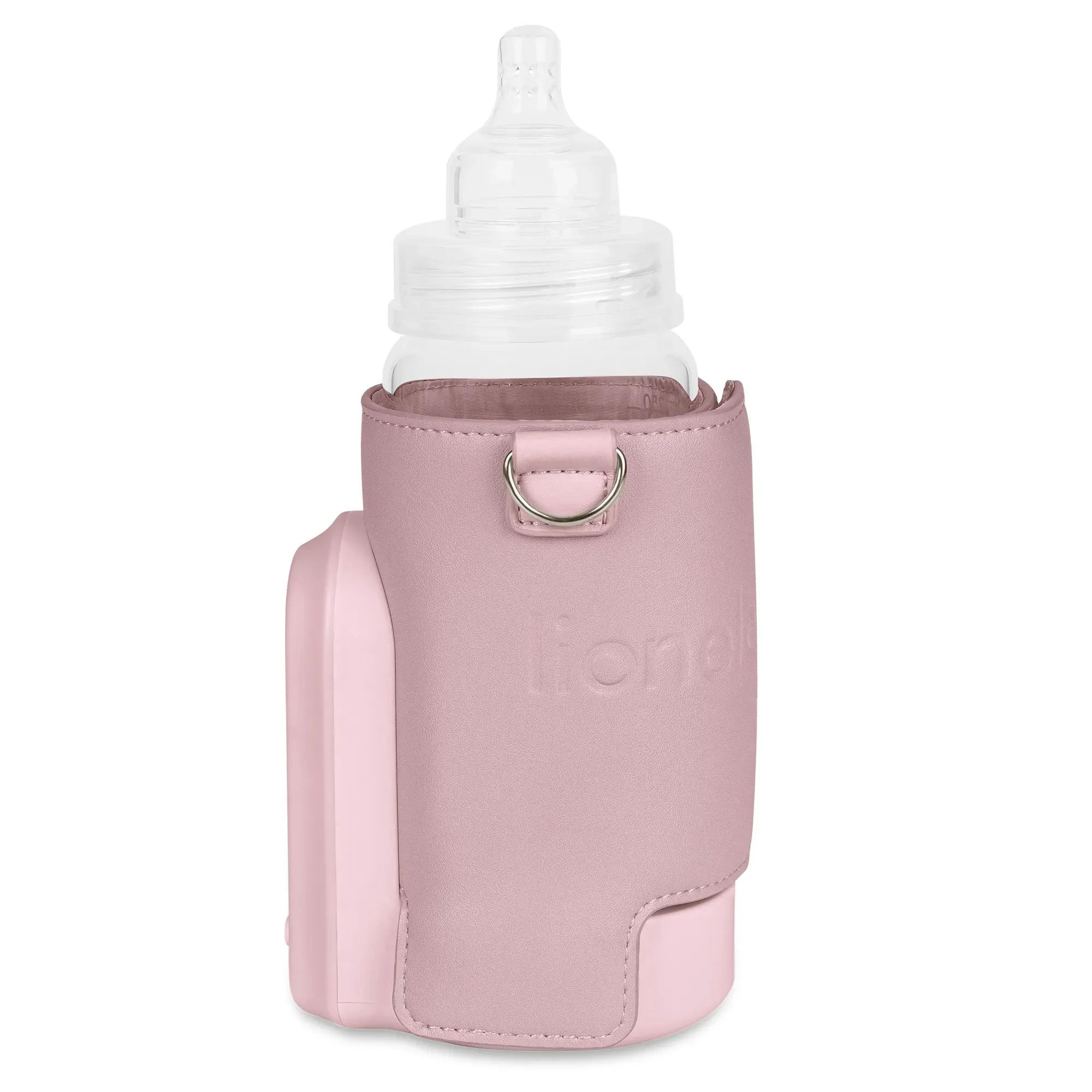 Incalzitor portabil pentru biberoane Lionelo Thermup Go Evo Pink Mist foto