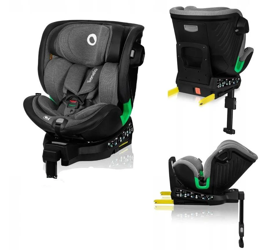 Scaun auto 0-36 kg i-Size ISOFIX Lionelo Harmony Grey Graphite foto