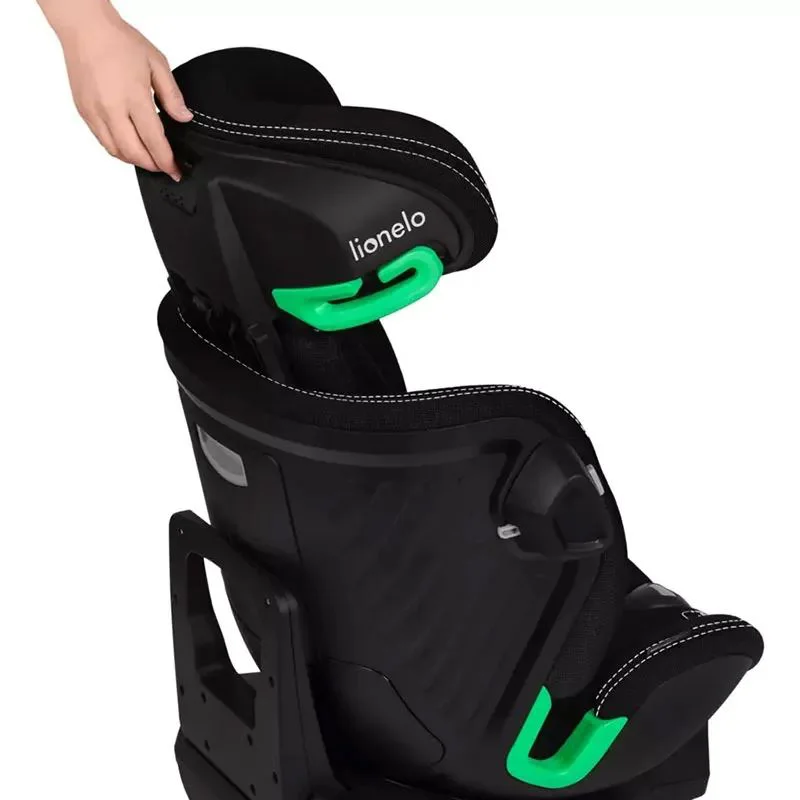 Scaun auto 0-36 kg i-Size ISOFIX Lionelo Harmony Black Carbon Bamboo foto