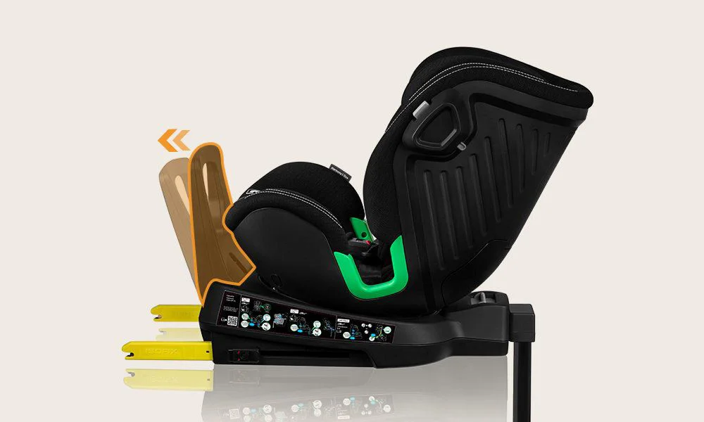 Scaun auto 0-36 kg i-Size ISOFIX Lionelo Harmony Black Carbon Bamboo foto