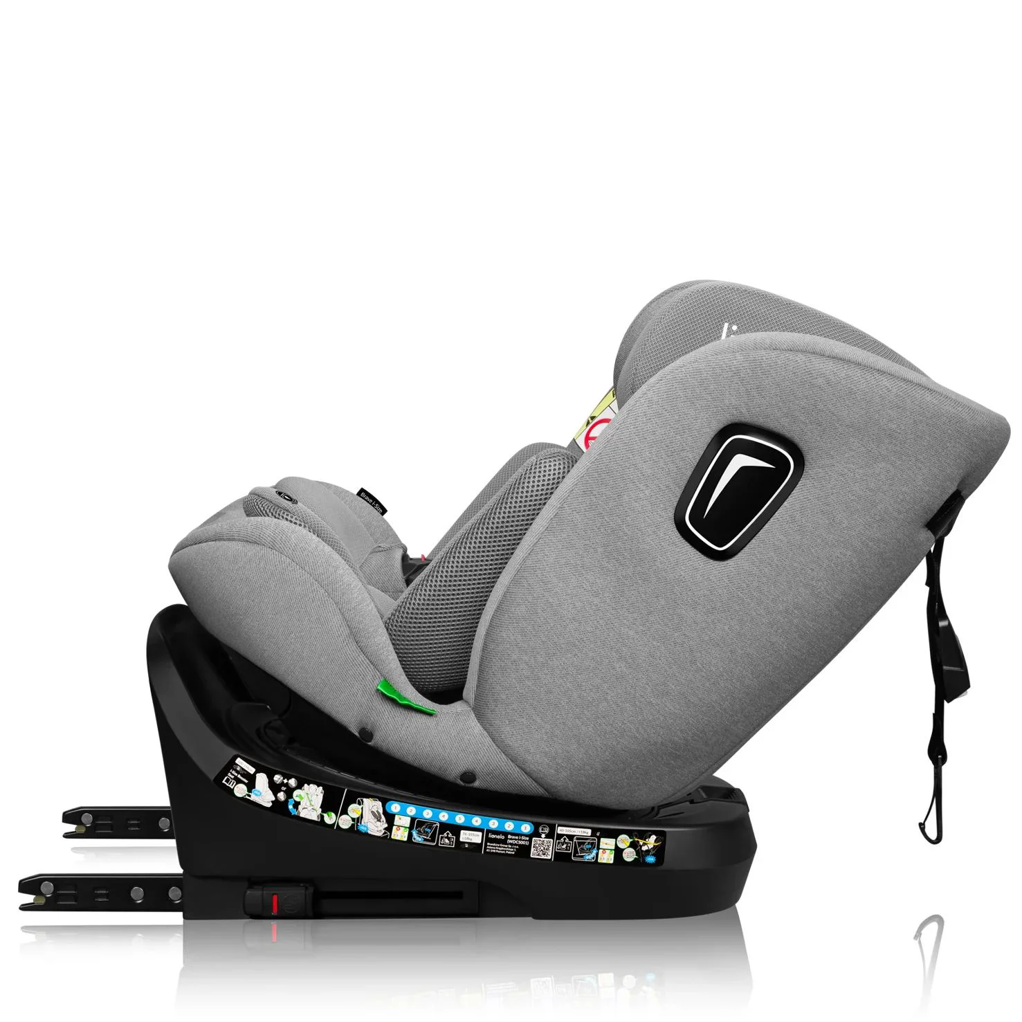 Автокресло 0-36 кг i-Size ISOFIX Lionelo Brave Grey Stone foto