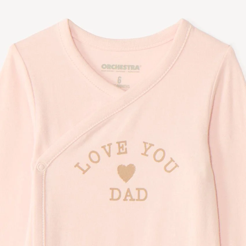 Orchestra Set 2 body cu maneca lunga Love Mum & Dad foto
