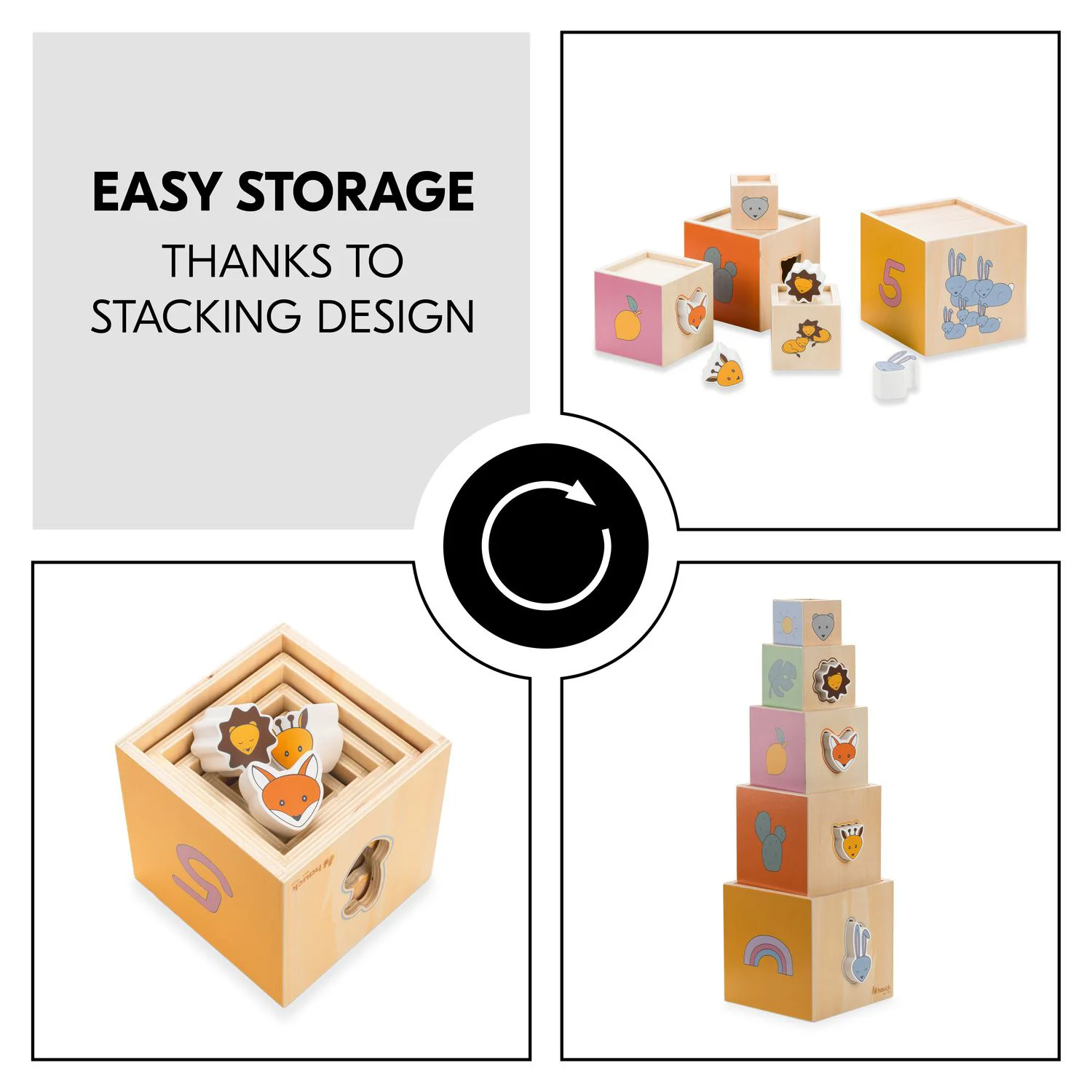 Развивающая игрушка Hauck Stack N Raise foto