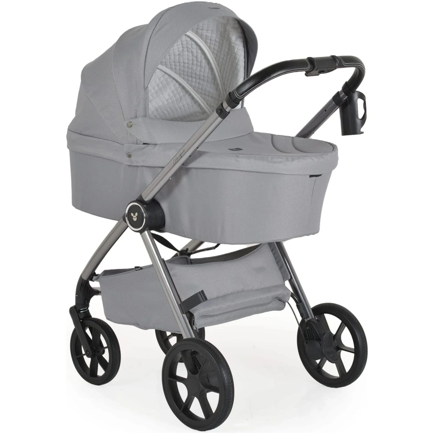 Carucior 3 in 1 Moni Unique Silver Cloud foto