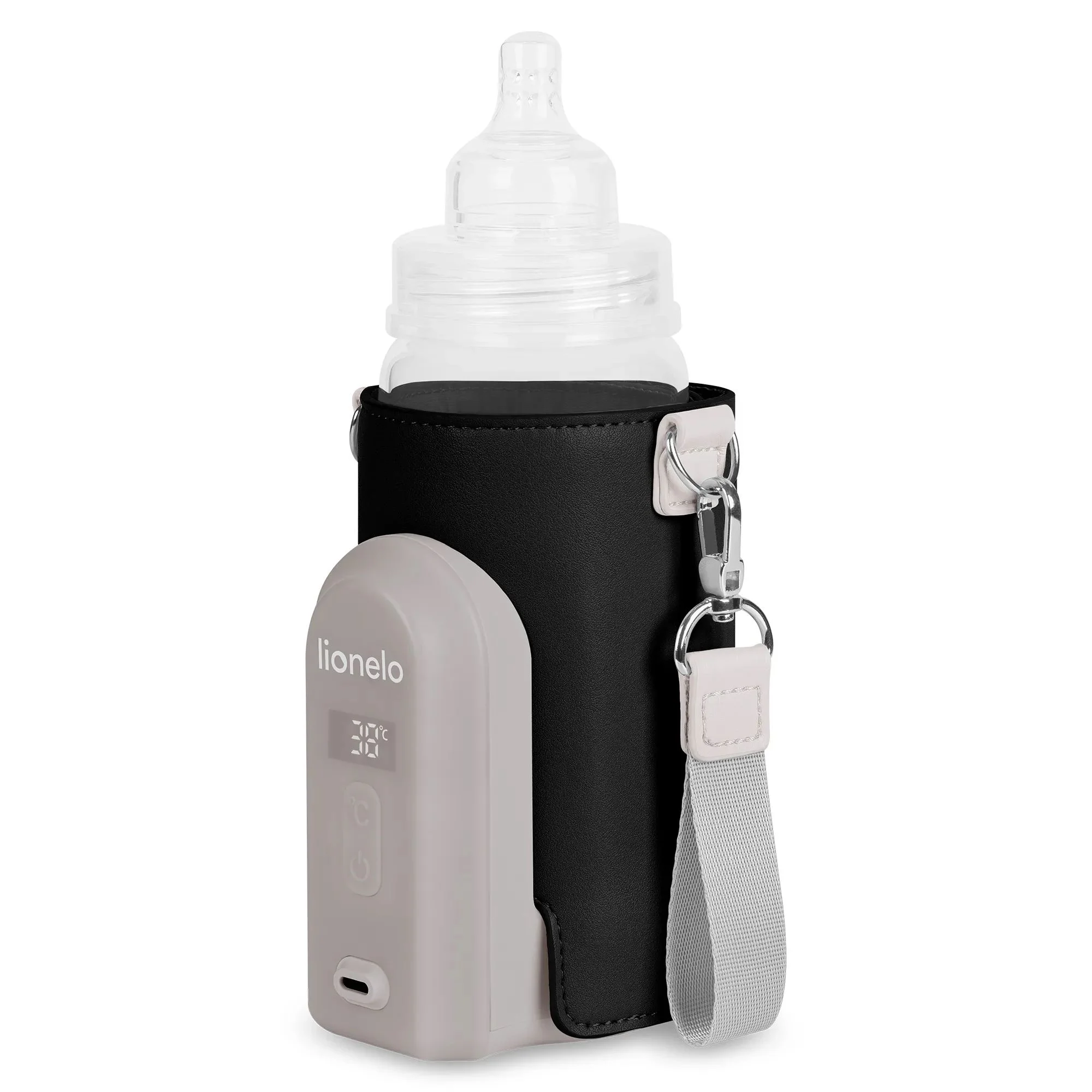 Incalzitor portabil pentru biberoane Lionelo Thermup Go Evo Black foto