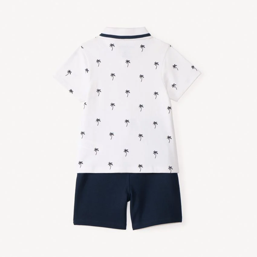 Orchestra Set 2 piese Palms - tricou polo si pantaloni scurti foto