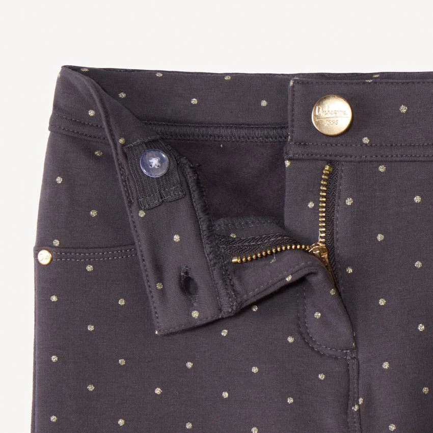 Orchestra Pantaloni skinny din molton cu buline Grey foto
