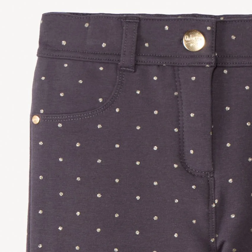 Orchestra Pantaloni skinny din molton cu buline Grey foto