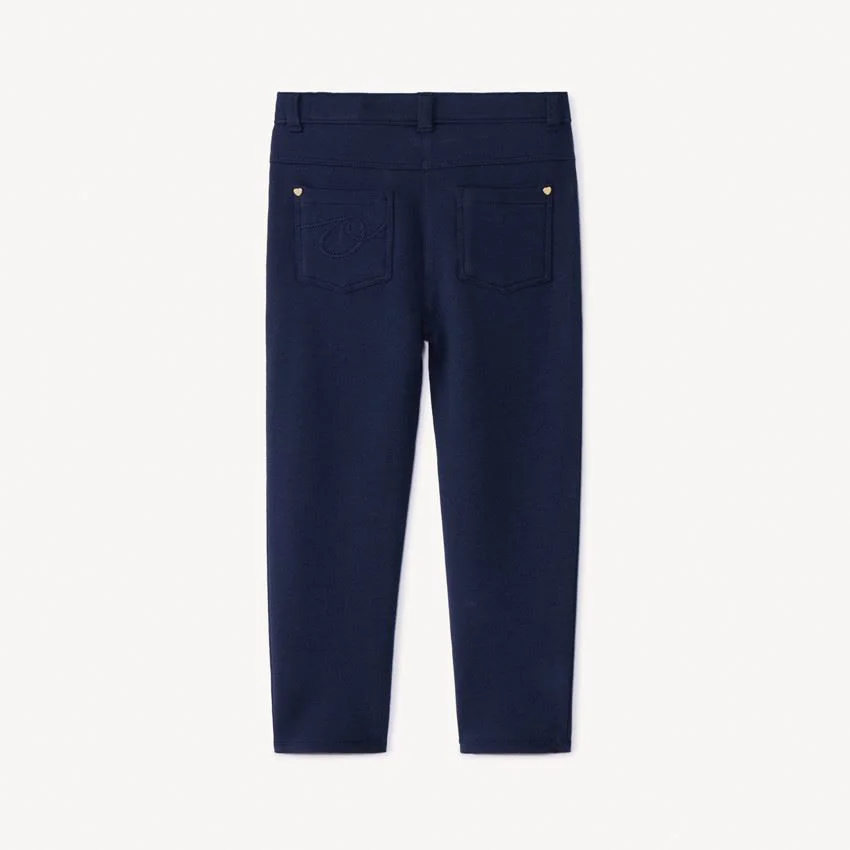 Orchestra Pantaloni slim din molton Navy foto