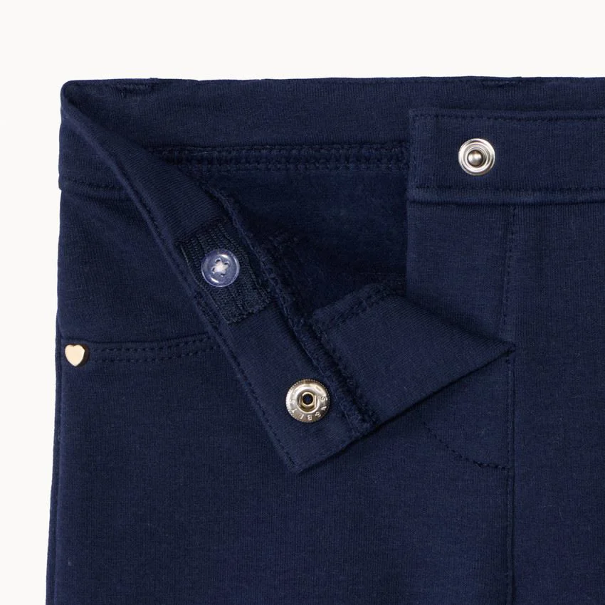Orchestra Pantaloni slim din molton Navy foto