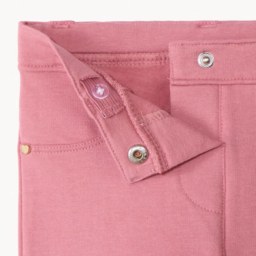 Orchestra Pantaloni slim din molton Pink foto