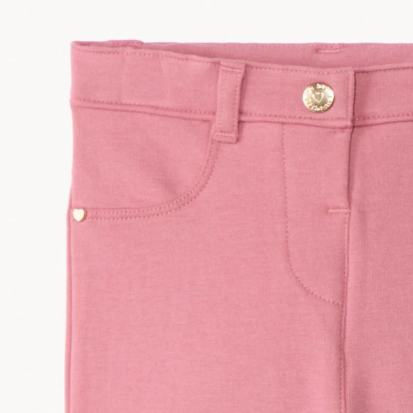 Orchestra Pantaloni slim din molton Pink foto