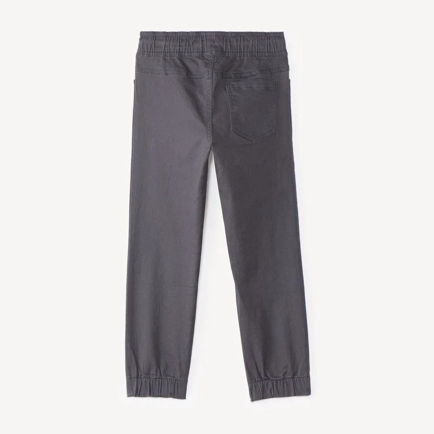 Orchestra Pantaloni tip jogger din twill Grey foto