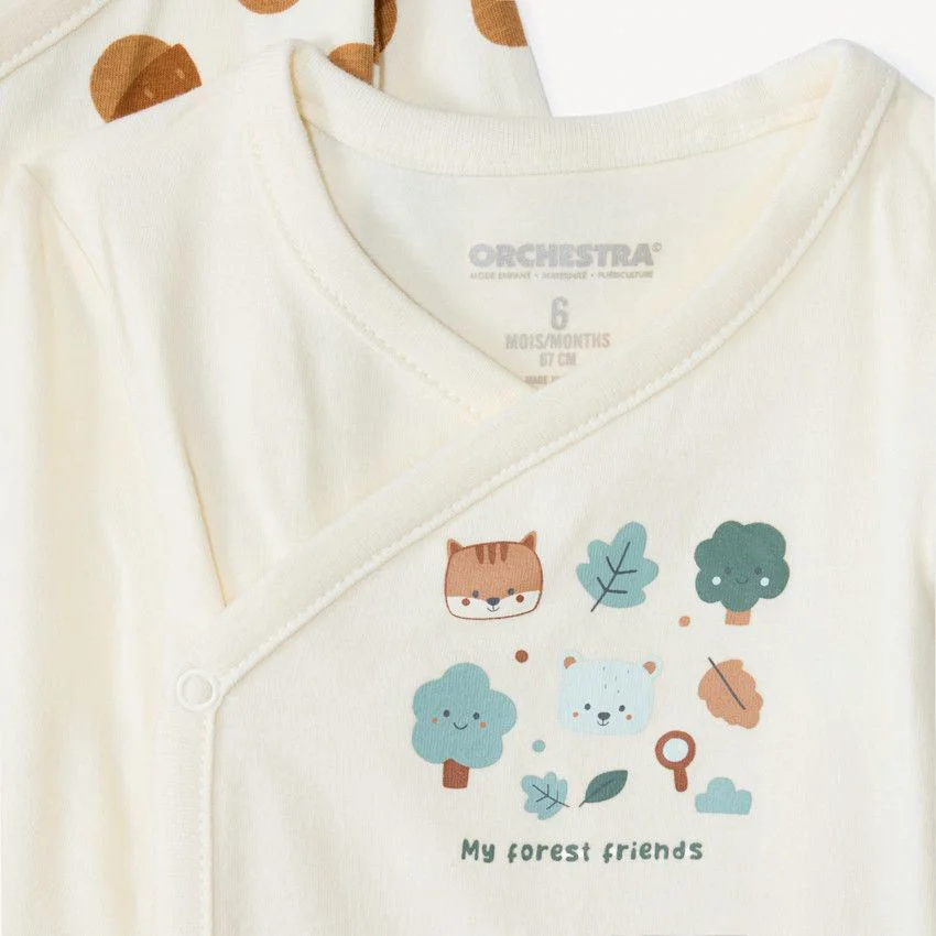 Orchestra Набор из 7 боди с длинным рукавом My Forest Friends foto