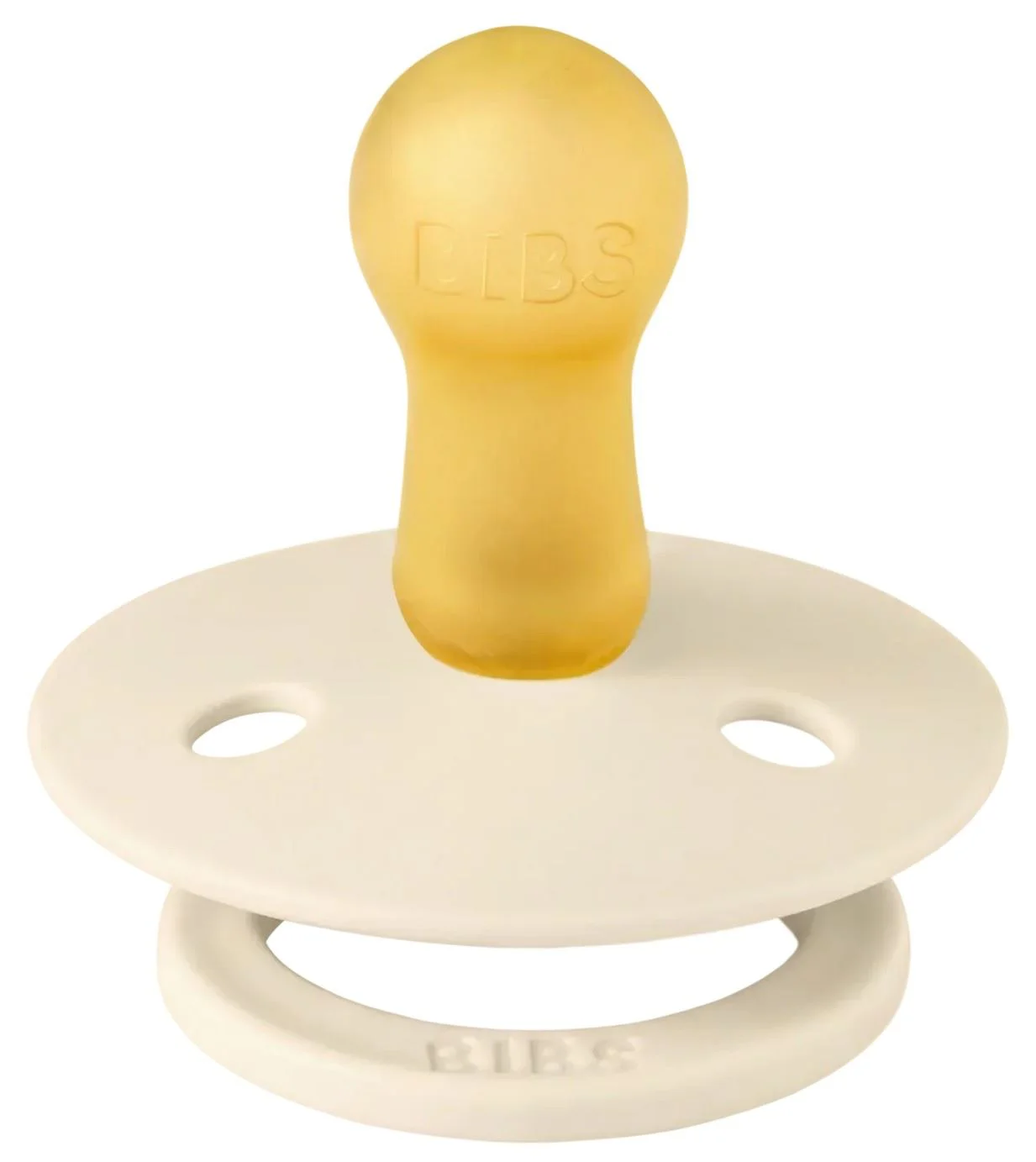 Suzeta rotunda din latex BIBS Studio Colour Polka dot Ivory/Tango (0-6 luni) foto
