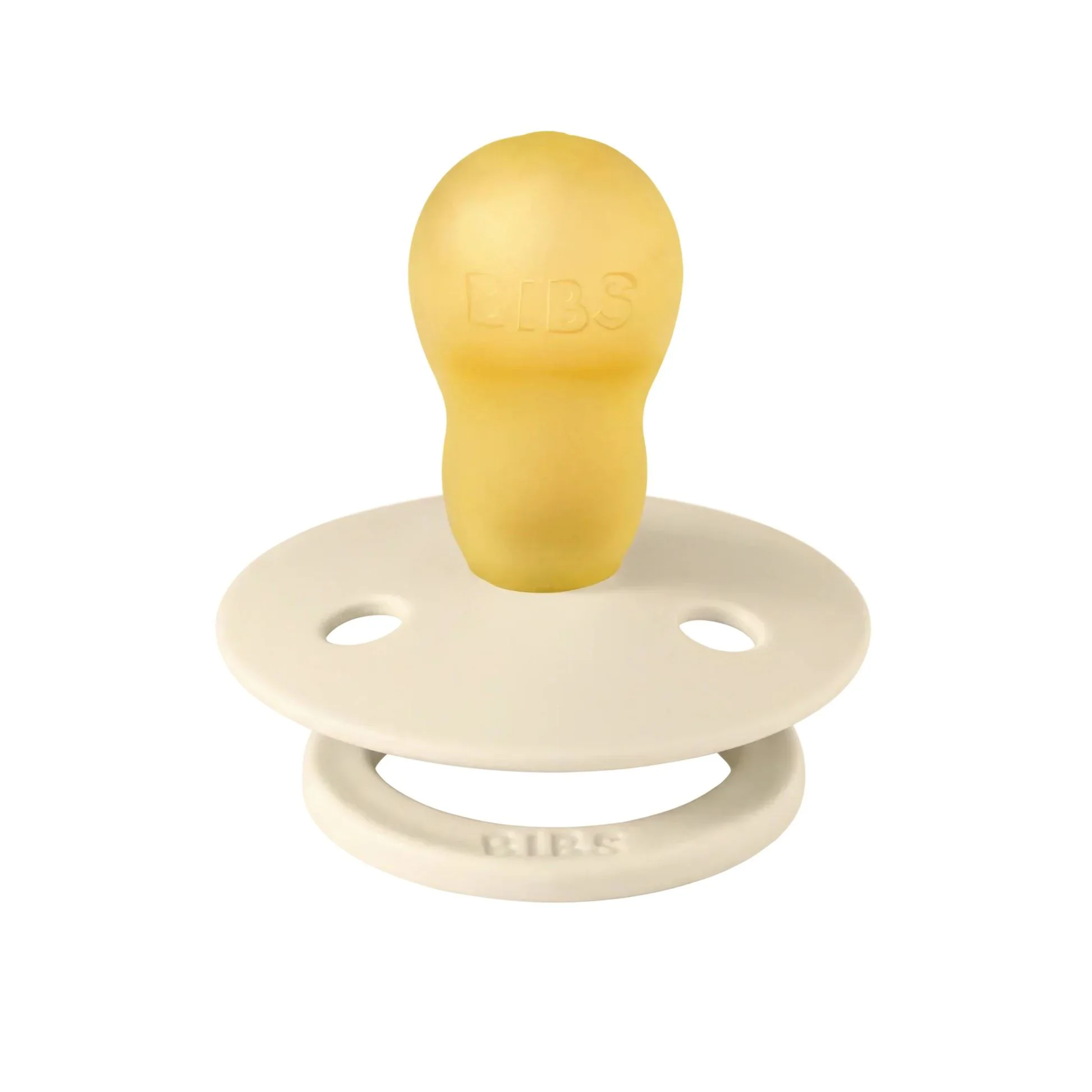 Suzeta rotunda din latex BIBS Studio Colour Polka dot Medium Ivory/Deep Space (18-36 luni) foto