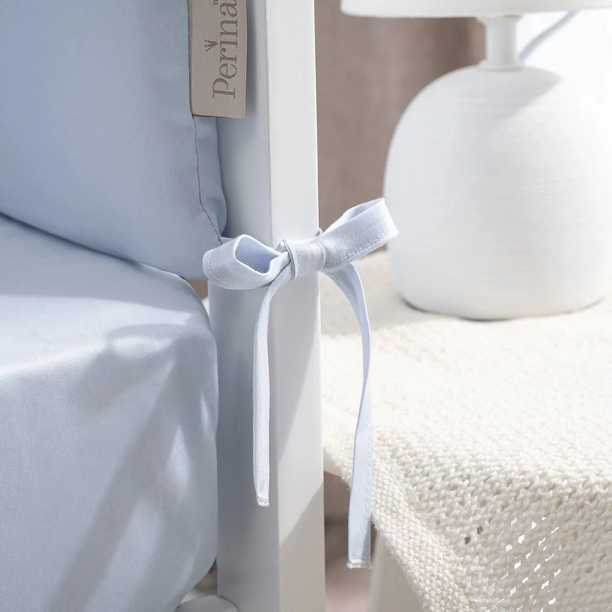 Lenjerie de pat pentru copii Perina Teddy Sateen Collection, Blue foto