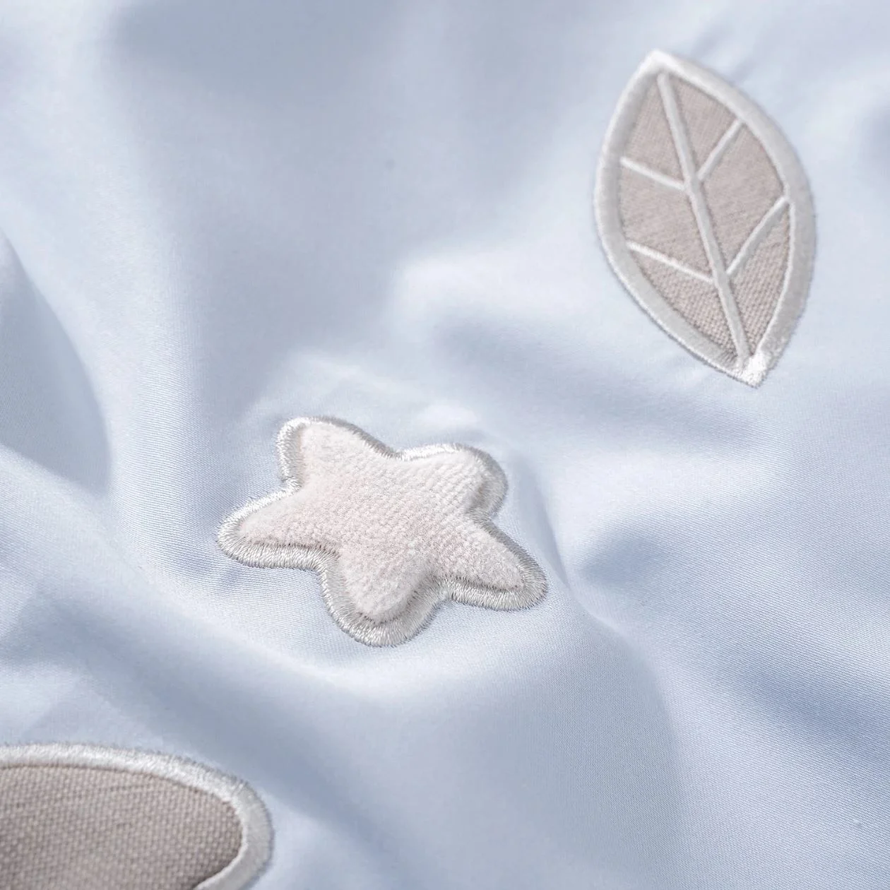 Lenjerie de pat pentru copii Perina Teddy Sateen Collection, Blue foto