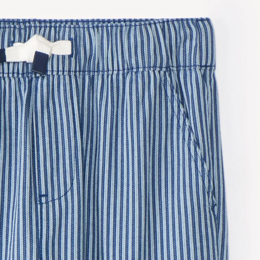 Orchestra Pantaloni largi din panza in dungi foto