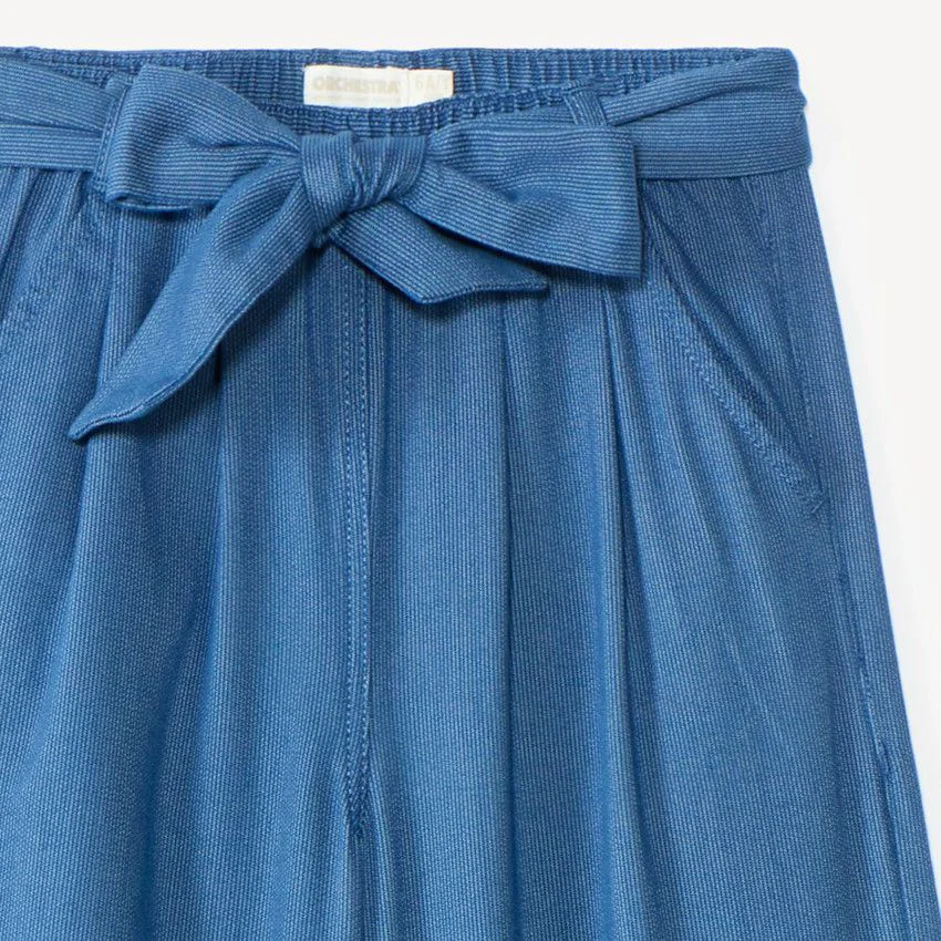 Orchestra Pantaloni largi cu talie elastica si cordon foto