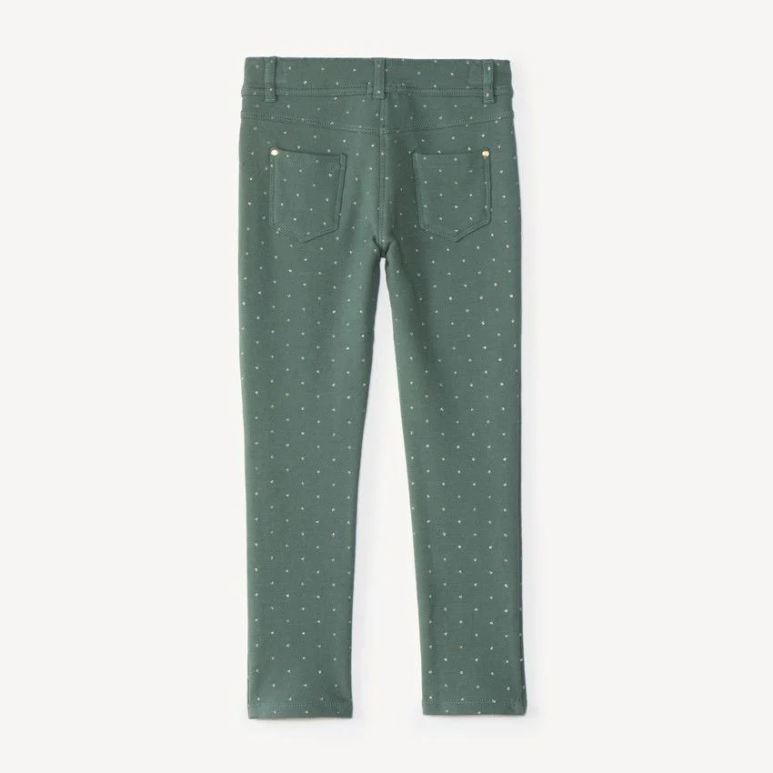 Orchestra Pantaloni skinny din fleece cu buline foto