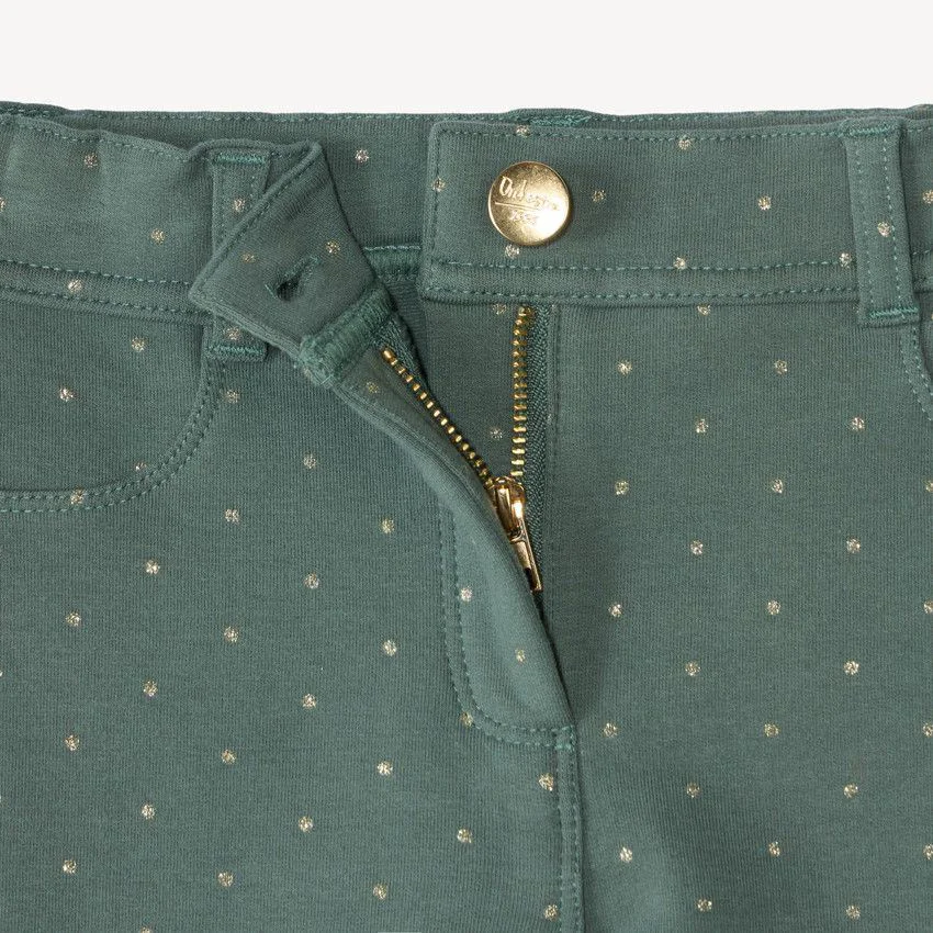 Orchestra Pantaloni skinny din fleece cu buline foto