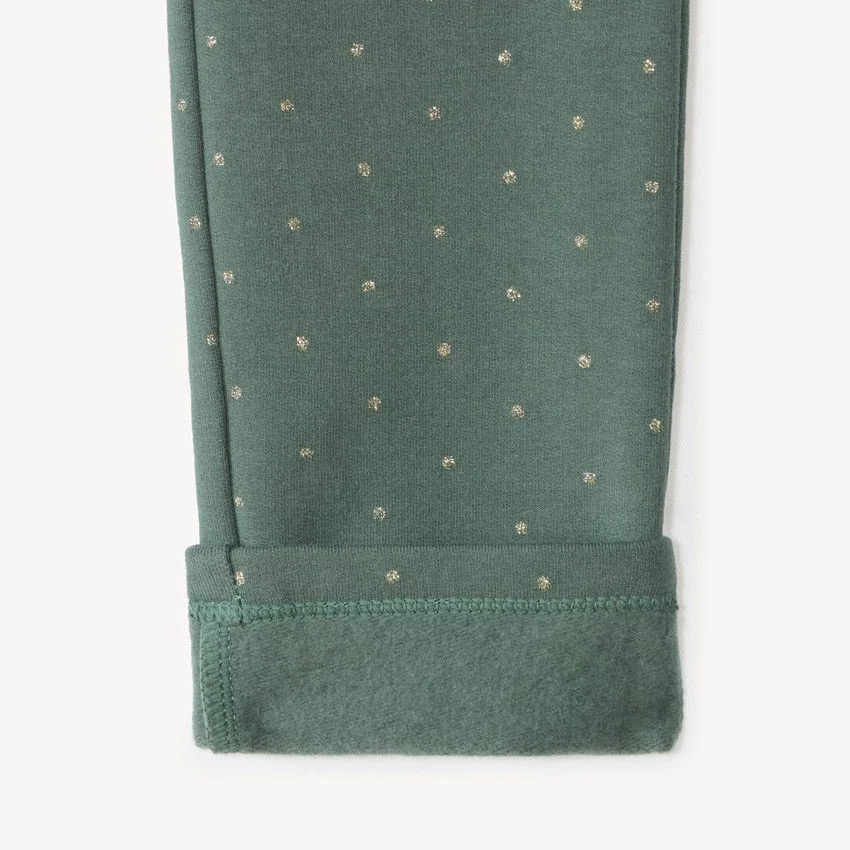 Orchestra Pantaloni skinny din fleece cu buline foto