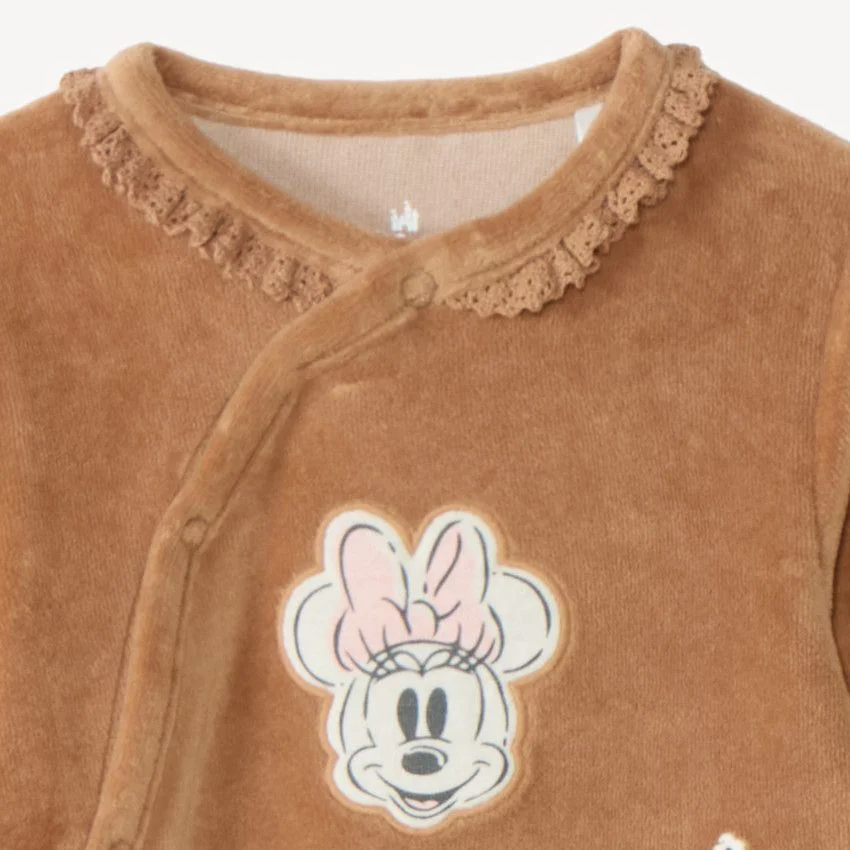 Orchestra Pijama din catifea cu talpa Minnie Mouse foto