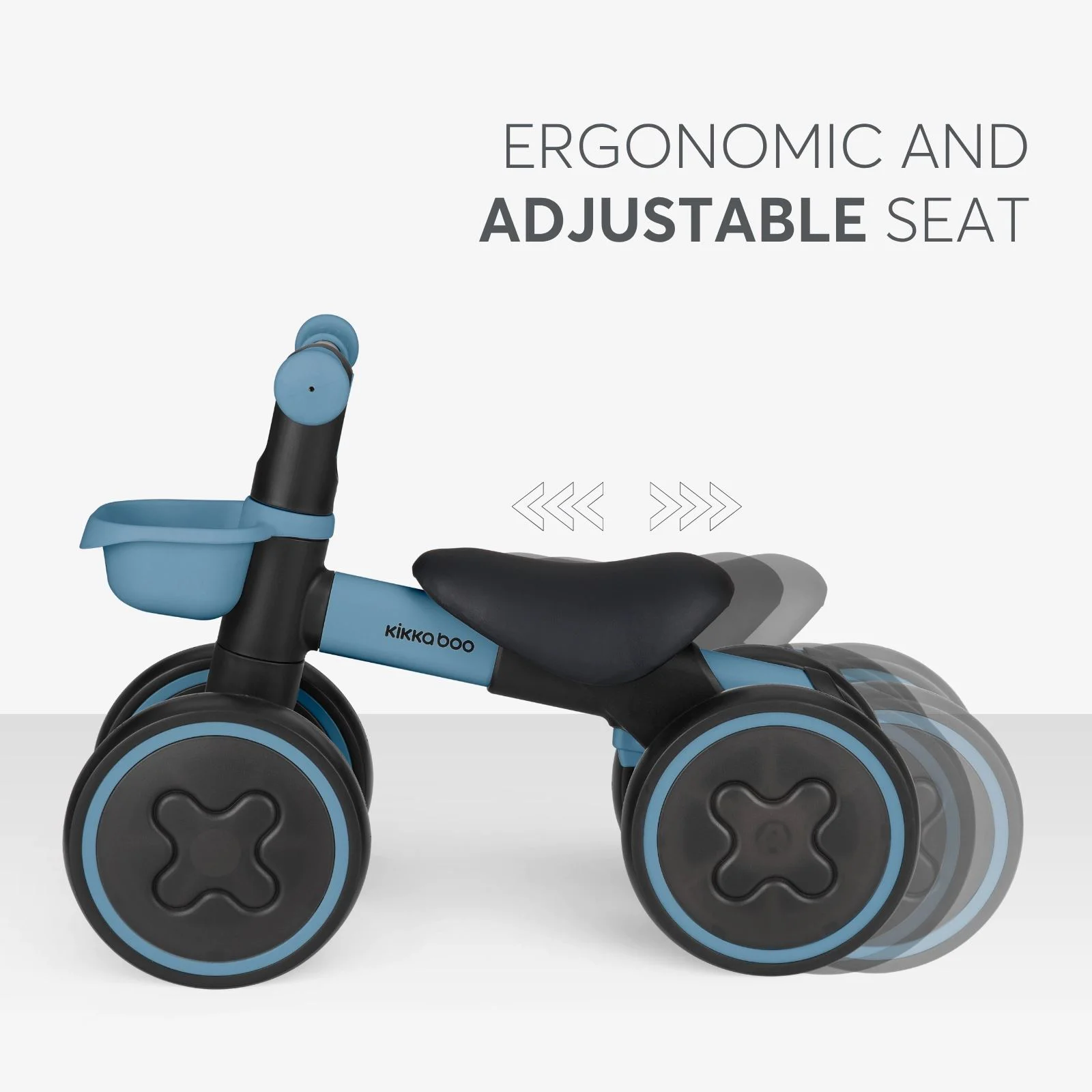 Bicicleta fara pedale KikkaBoo Ride-On Blinky Ivory foto