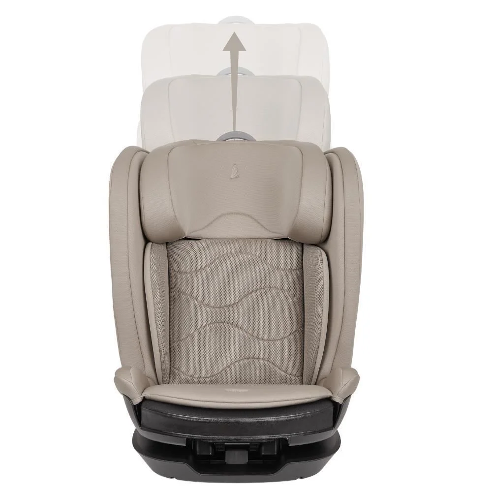 Автокресло с Isofix KikkaBoo i-Wave i-Size Champagne, 100-150 см foto