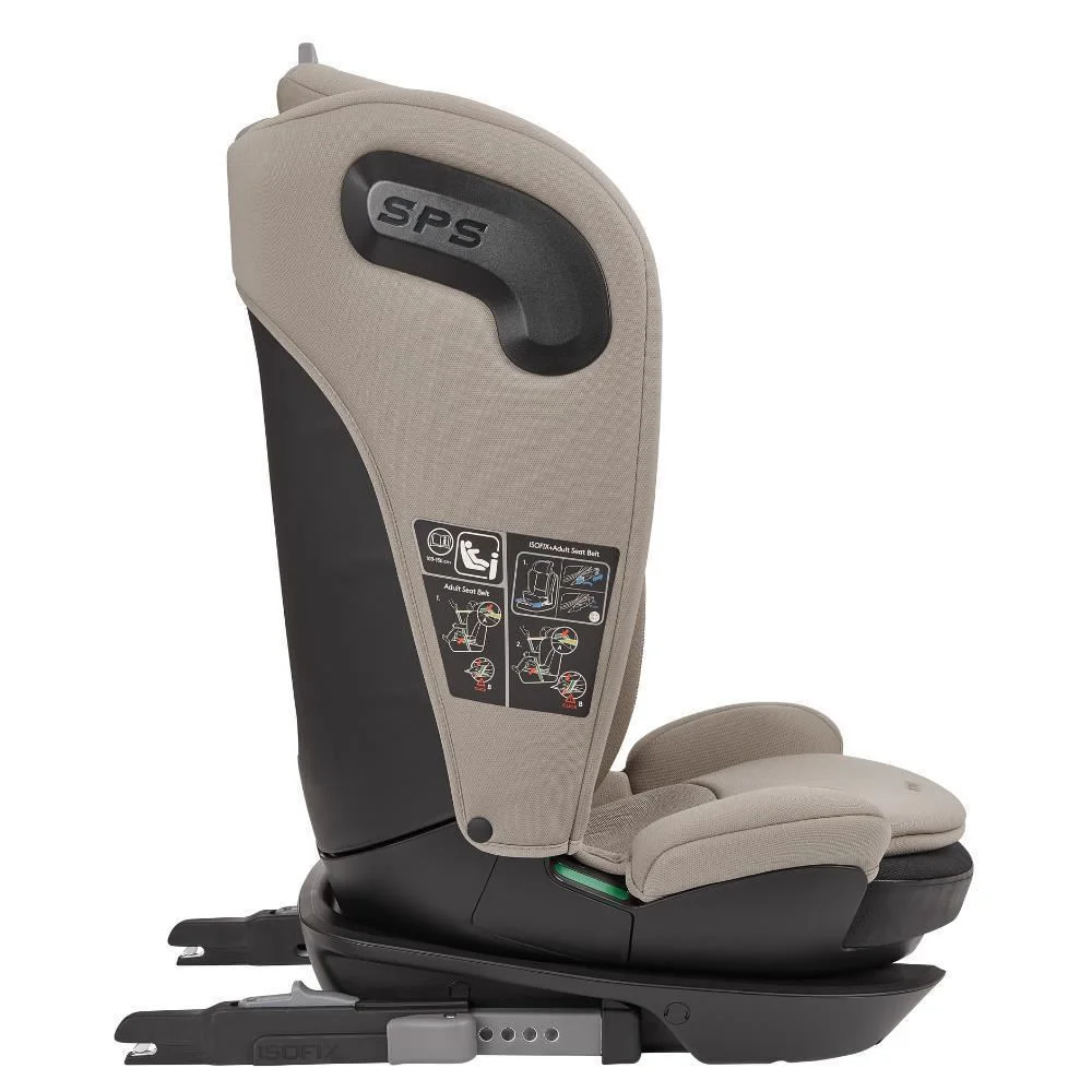 Автокресло с Isofix KikkaBoo i-Wave i-Size Champagne, 100-150 см foto