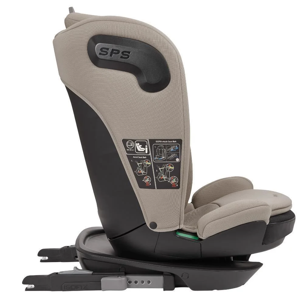 Автокресло с Isofix KikkaBoo i-Wave i-Size Champagne, 100-150 см foto