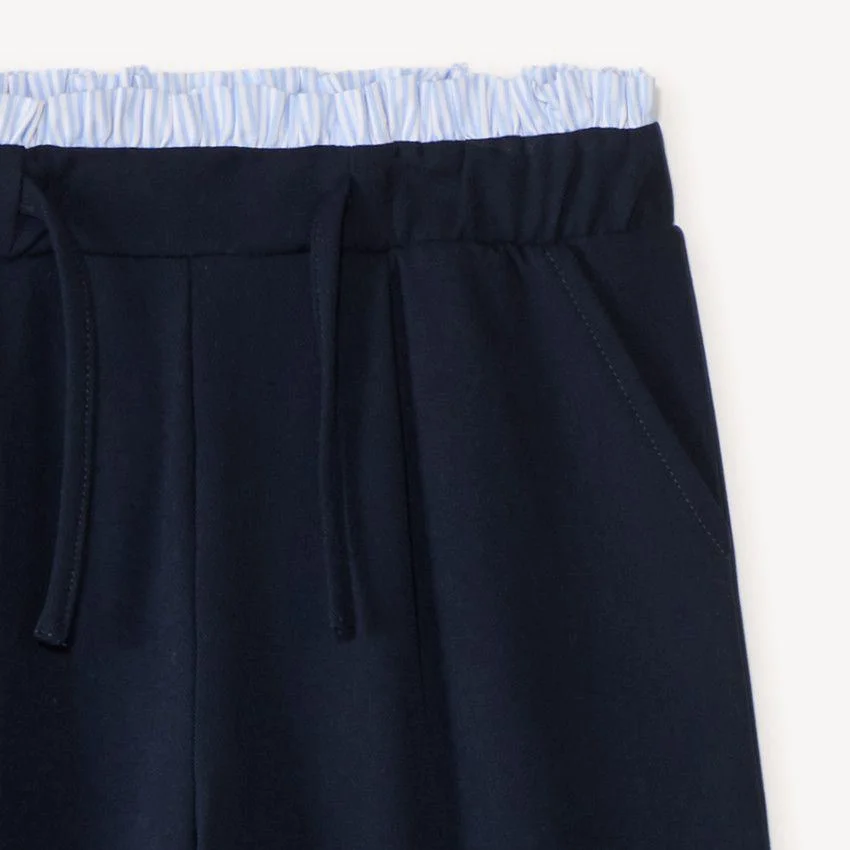 Orchestra Pantaloni largi din flanel cu volanas in talie foto