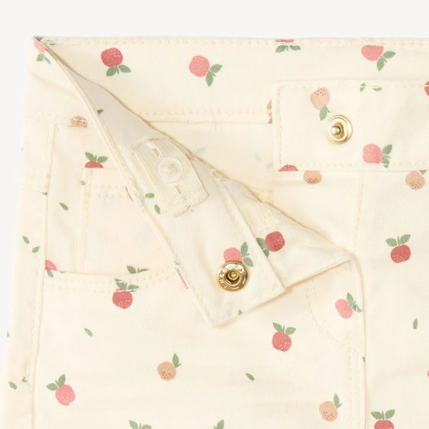 Orchestra Pantaloni slim din twill cu imprimeu mere foto