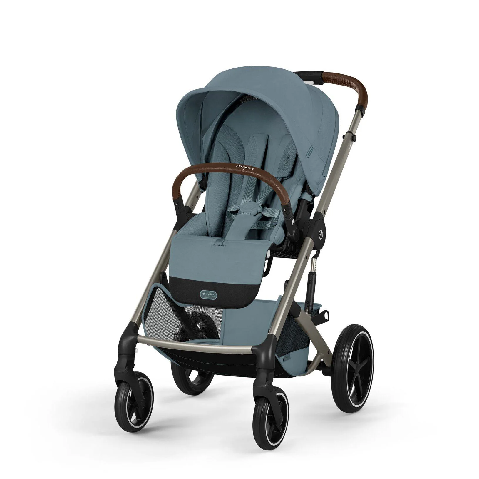 Коляска 2 в 1 Cybex Balios S TPE Stormy Blue 2026 со складной люлькой foto