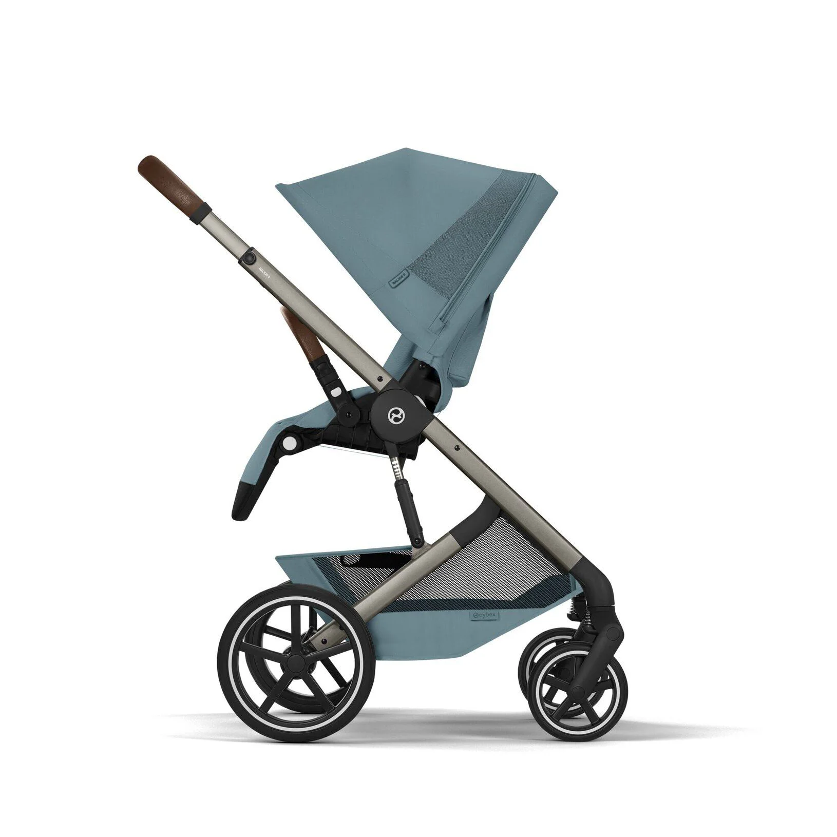 Коляска 2 в 1 Cybex Balios S TPE Stormy Blue 2026 со складной люлькой foto