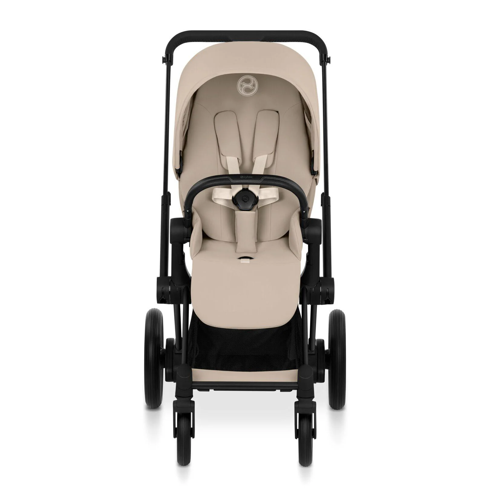 Коляска 2 в 1 Cybex e-Priam Matt Black Cozy Beige 2026 foto