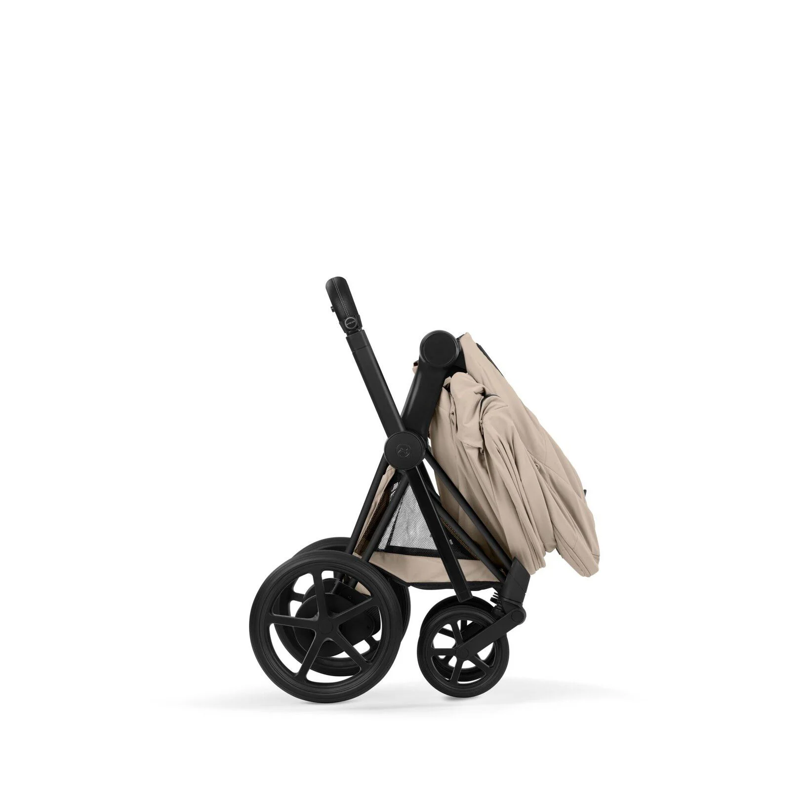 Коляска 2 в 1 Cybex e-Priam Matt Black Cozy Beige 2026 foto