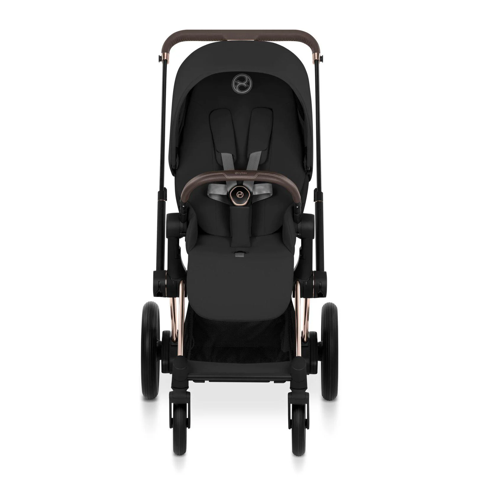 Коляска 2 в 1 Cybex e-Priam Rosegold Sepia Black 2026 foto