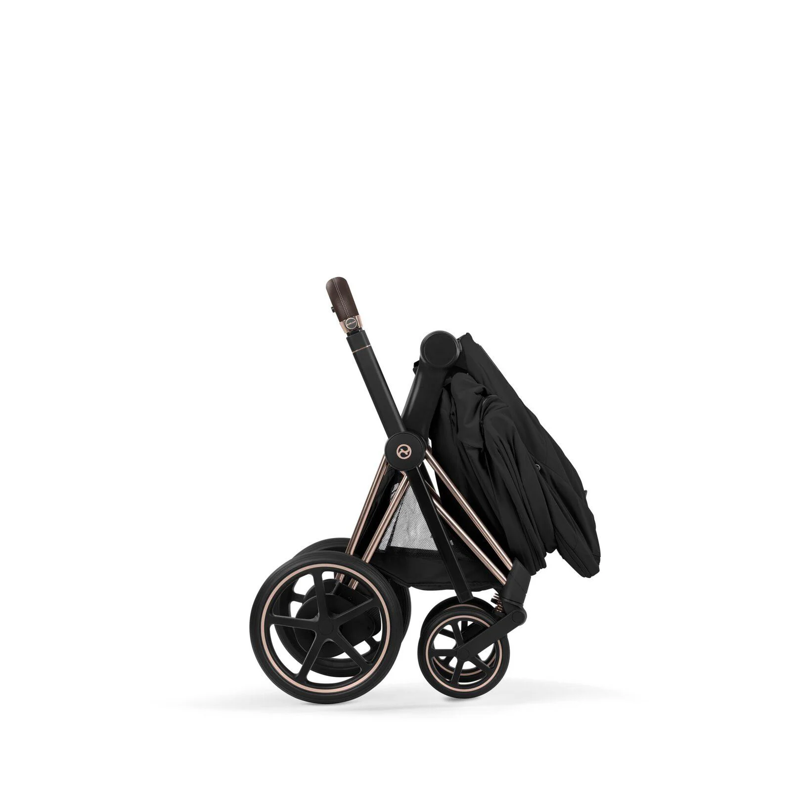 Коляска 2 в 1 Cybex e-Priam Rosegold Sepia Black 2026 foto