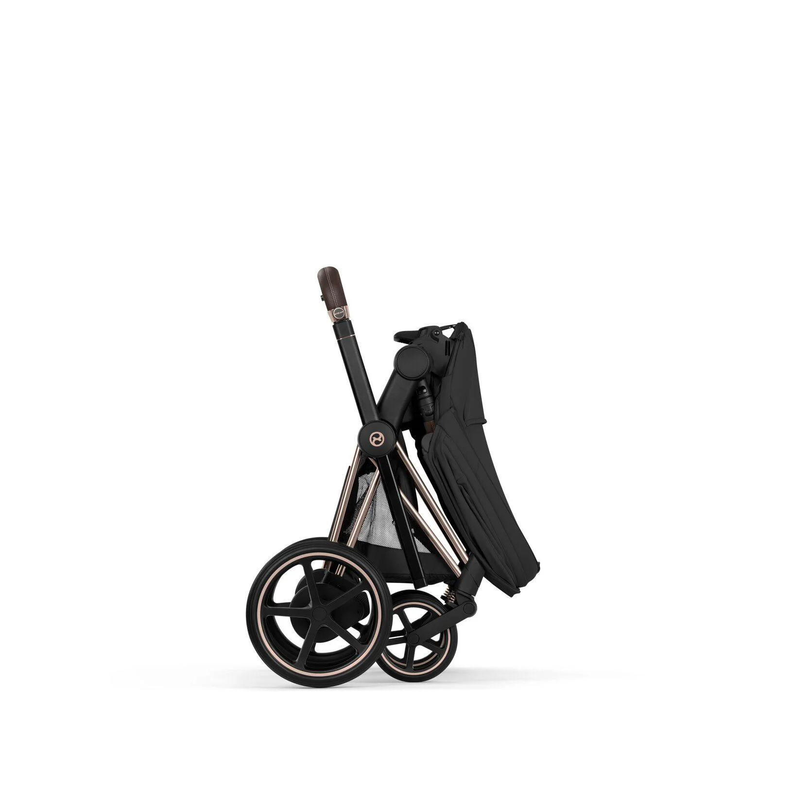 Коляска 2 в 1 Cybex e-Priam Rosegold Sepia Black 2026 foto