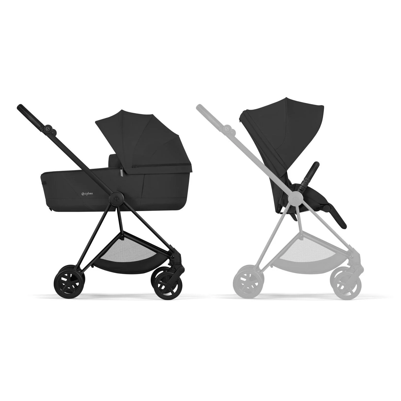 Коляска 2 в 1 Cybex Mios Matt Black Sepia Black 2026 foto
