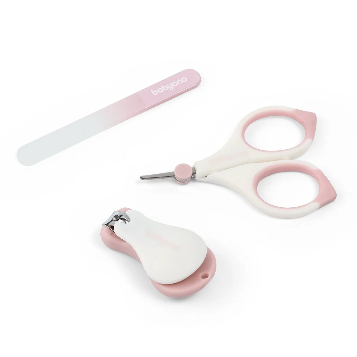 Набор для маникюра в футляре BabyOno Pink, 3 шт. foto