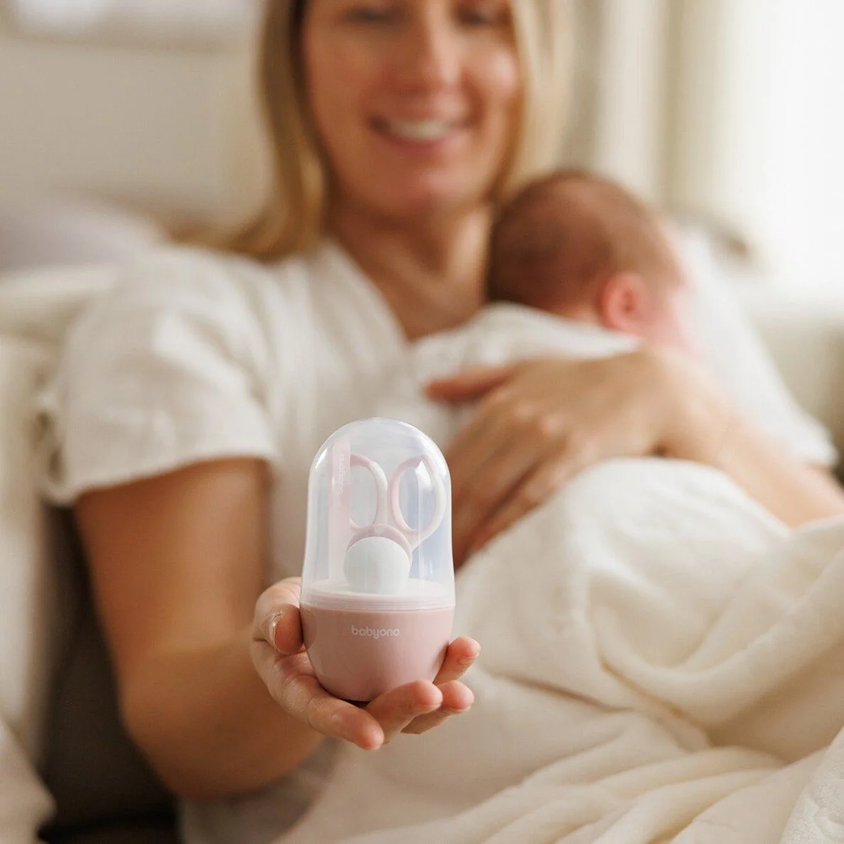 Набор для маникюра в футляре BabyOno Pink, 3 шт. foto