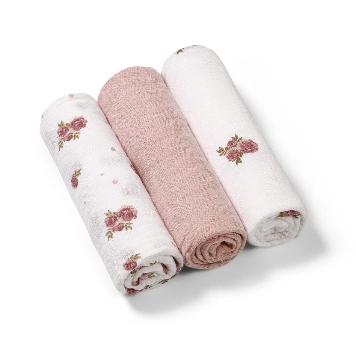 Супермягкие муслиновые пелёнки BabyOno Pink, 3 шт. foto
